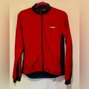 Red & black Sugoi running zip up jacket size medium fits like small
